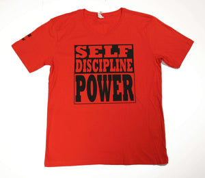 "Self Discipline Is Power" Men's V-Neck- ORIGINAL print