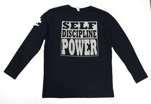 "Self Discipline Is Power" Unisex Long Sleeve Tee - ORIGINAL print