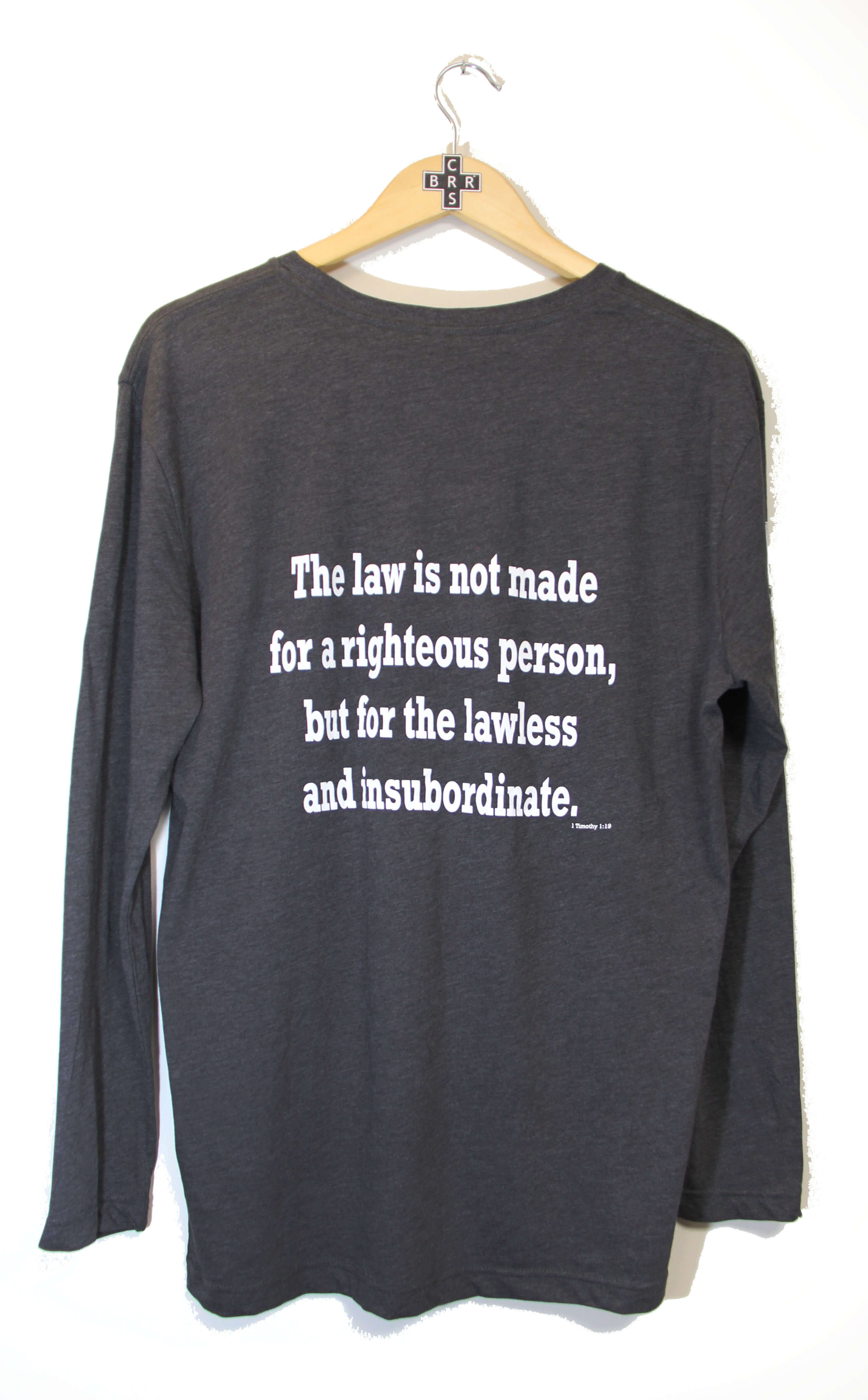 "The Law Is For The Lawless" Unisex Long Sleeve Tee - ORIGINAL print